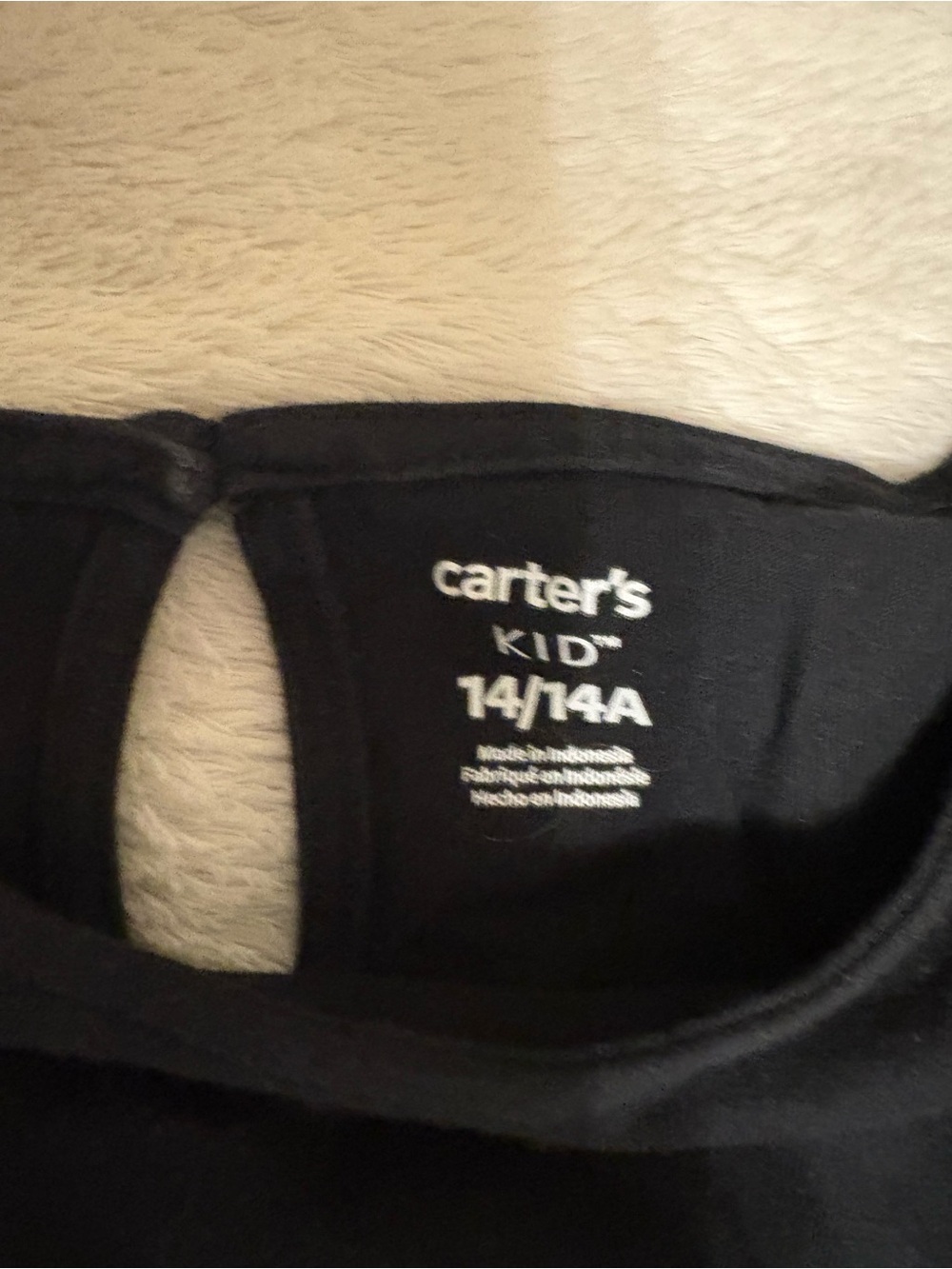 Carter's Black Floral Leggings and Tan Houndstooth Pants - Picture 5 of 5